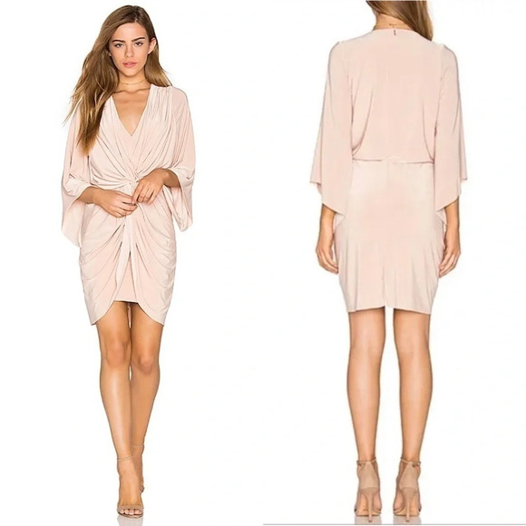 Misa Los Angeles Dresses & Skirts - MISA Los Angeles Teget Draped Dress in Nude Size Small NWOT